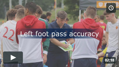 Left foot pass accuracy