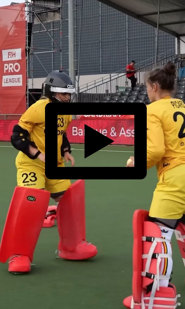 Reaction exercise for the goalies